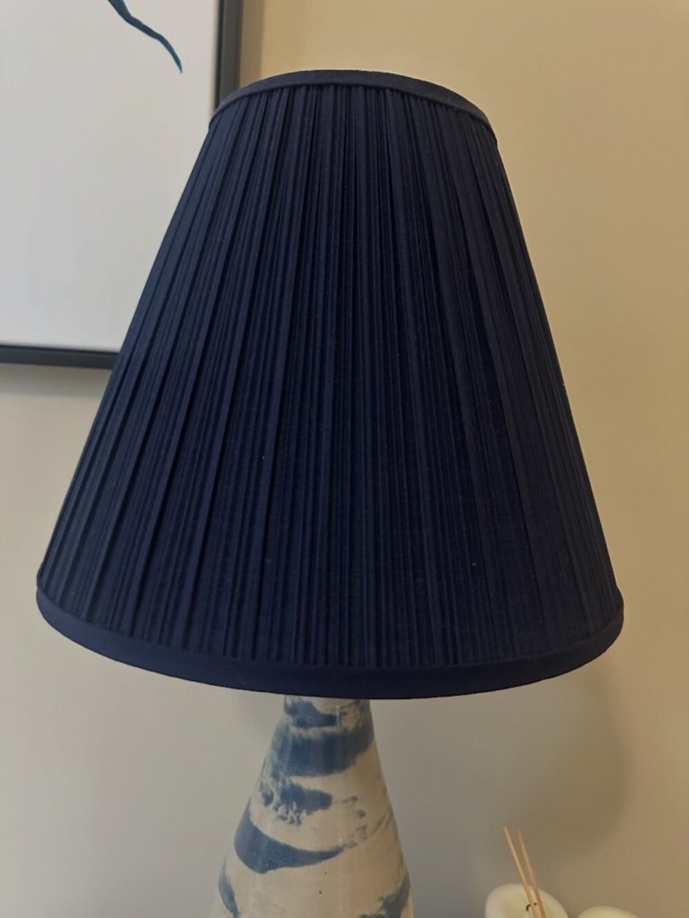 10.5'' H x 13'' W Linen Empire Lamp Shade (Navy)
